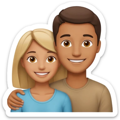 flirty couples sticker