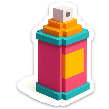 spray paint can sticker