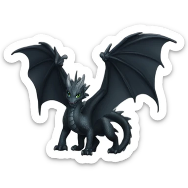Dragon licorne dark sticker