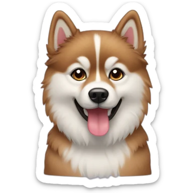 Pomsky dog sticker
