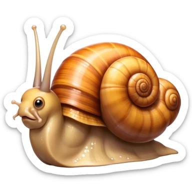 Very muscular snail sticker