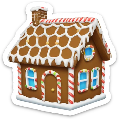 Gingerbread house sticker