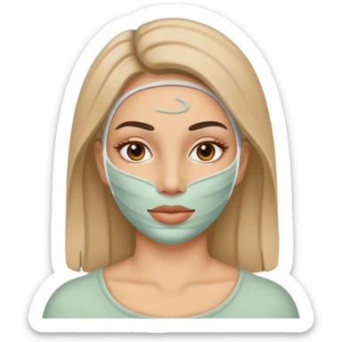 women beauty facial clay mask sticker