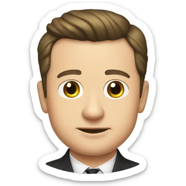 vladimir zelensky in the crown sticker