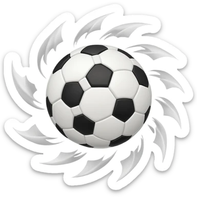 combine the football soccer ball emoji with the wind emoji sticker