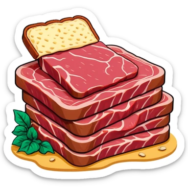 pop art SPAM meat slop advertisement warhol landscape  sticker