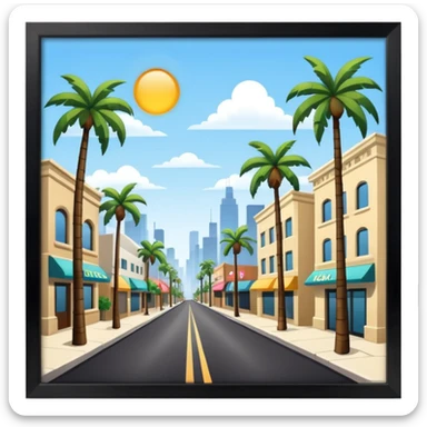 Hollywood Street sticker