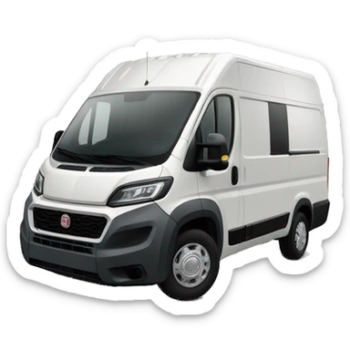 Fiat Ducato with plataform sticker
