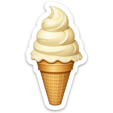 vanilla ice cream sticker
