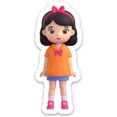 cute girl sticker