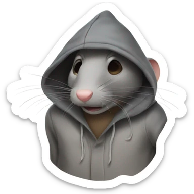 A rat from the hood sticker
