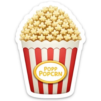 Popcorn sticker