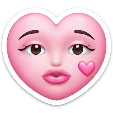 Pink kisses sticker
