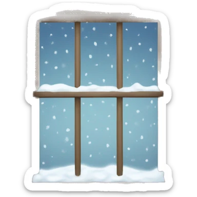 winter window sticker