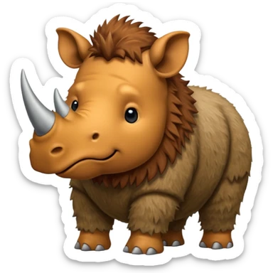 wooly rhinoceros sticker