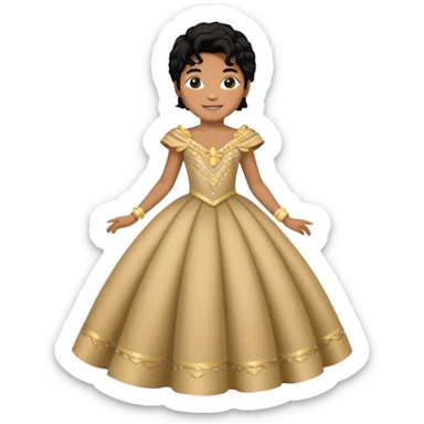michael jackson with a gala dress sticker