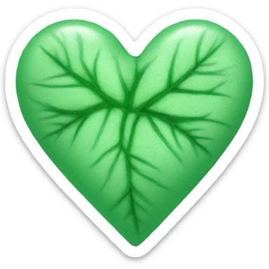 Mint heart sticker
