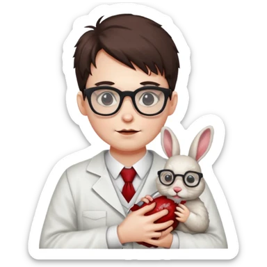 Nerd kills rabbit sticker