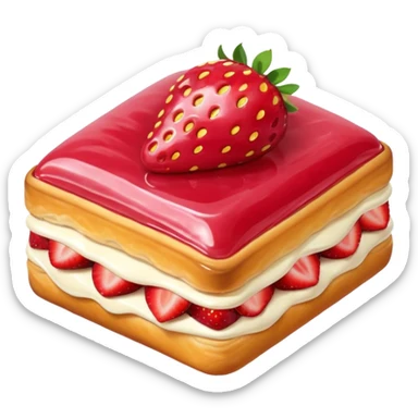 Strawberry Glaze Pastries
 sticker