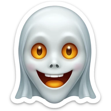 Fantôme qui fait un clair d’œil  sticker