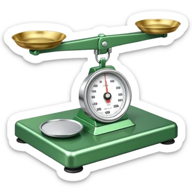 green logistics scales sticker