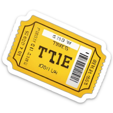 rubbish of tickets sticker