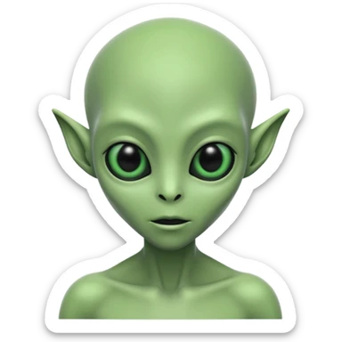 Echtes alien wie sie wirklich aussehen  sticker