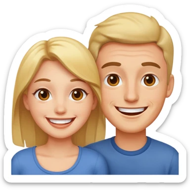 I want something between laughing and loving sticker