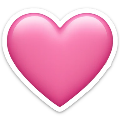 Pink heart sticker