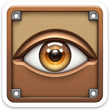 Create me a emoji for minecraft themed kinda that has a eye trim with a :no_entry_sign:  over it no like a eye_trim from minecraft sticker