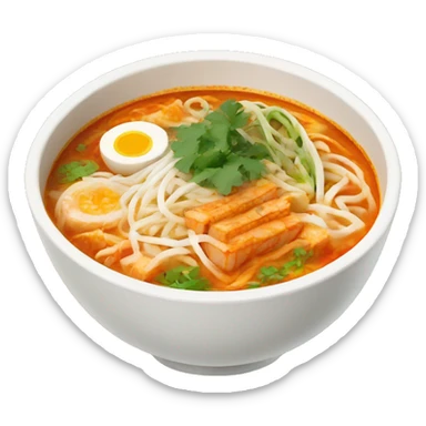 a bowl of laksa sticker