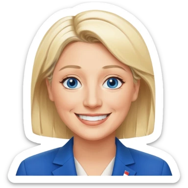 Cree moi un emoji marine le pen  sticker