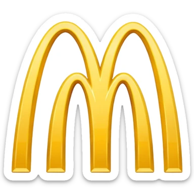 Mcdonalds logo sticker