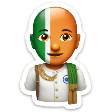 78 with India flag design  sticker