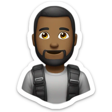 Persona jugando videojuegos sticker