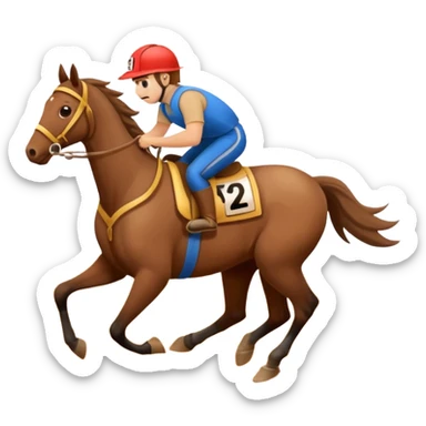 dirt Race track horse trace sticker
