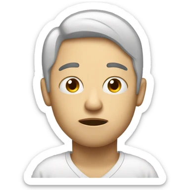 Person who doesn’t want to wake up in the morning sticker