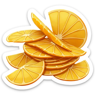 orange potato chips sticker