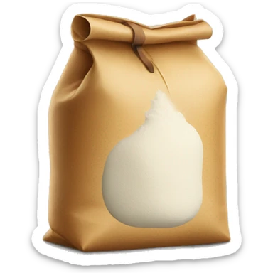 a bag of flour smokes a cigar sticker