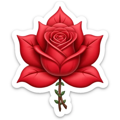 brasão sangrando medieval rosa de sangue vermelha sticker