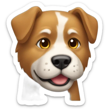 Un chat qui serre la main d'un chien sticker