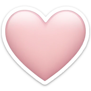 Pale pink heart sticker