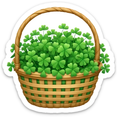 clover grain basket sticker