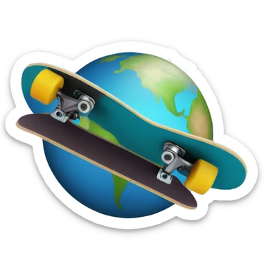 skateboard planet sticker
