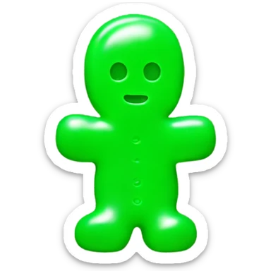 Sour patch kid gummy green sticker