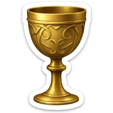 antique golden goblet sticker