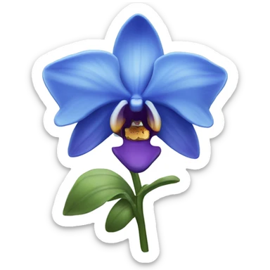 Blue Orchid sticker