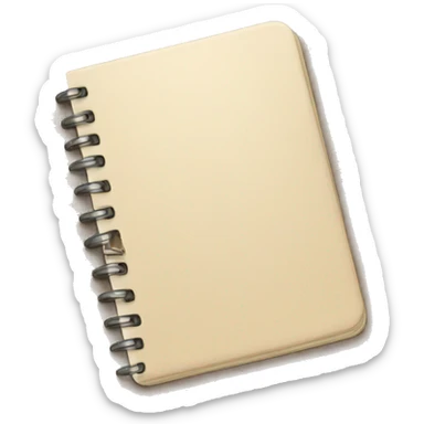 beige notebook sticker