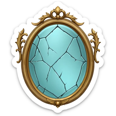 Haunted mirror – Cracked, glowing









 sticker