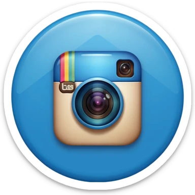 Make a emoji of official Instagram verified Blue tick  sticker
